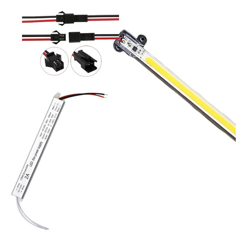 01 Led Expositor Cob 15w 12 V 100cm 308 Led C/ Callha Fonte Luz Branco-frio 110v/220v