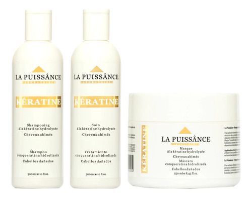 La Puissance Kit Keratine Shampoo + Acondionador + Mascara