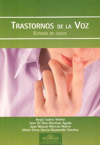 Libro Trastornos De La Voz De Juan Manuel Moreno Manso María
