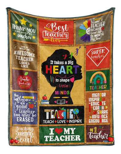 Teacher Gifts, Manta Para Maestros 60 X 50, R