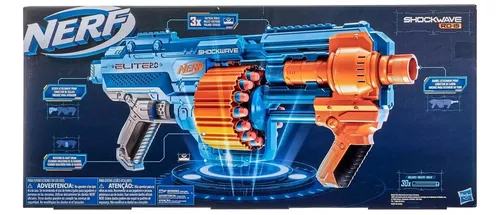 Lança Dardos Ner Elite Schockwave RD-15 Giratório para 15 Dardos E9531 -  Hasbro