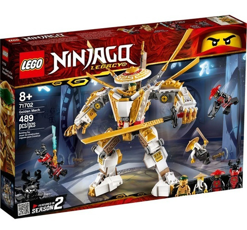 Lego - 71702 Ninjago Robot Dorado 489 Pzas