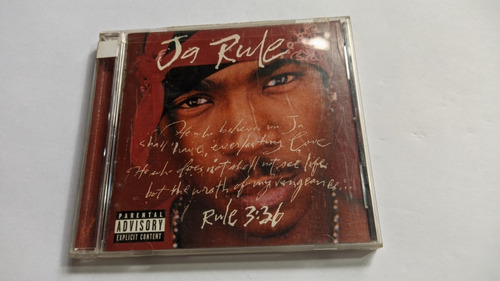 Ja Rule - Rule 3:36 Cd Importado Americano Hip Hop Rap R&b