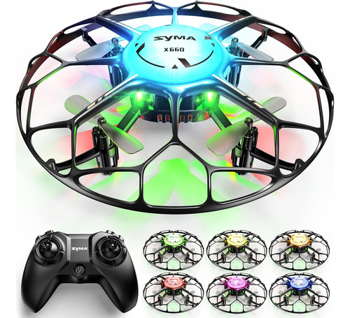 Drone Para Niños Con Led De 7 Colores Y Giro 3d