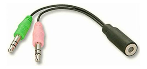 Lindy Audífonos Y Cable Adaptador Auricular Micrófono A Pc