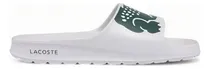 Comprar Chanclas Lacoste Croco 2.0 White\u002Fgreen - Originales Y Nuevas