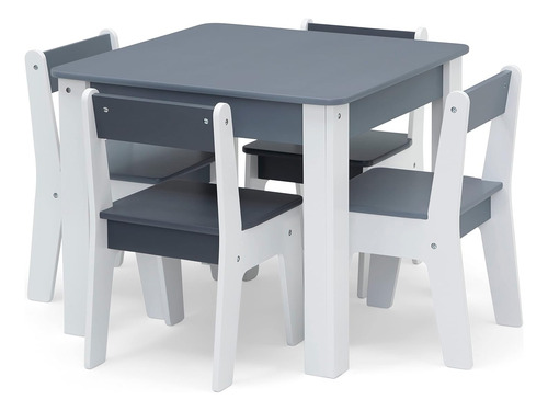 Gap Gapkids - Juego De Mesa Y 4 Sillas, Certificado Greengua