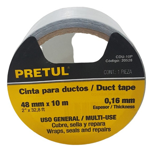 Cinta Plomo-ducto 10m Pretul Cdu-10p