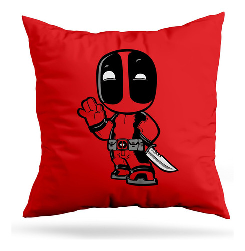 Cojin Deco Deadpool Cartoon (d1437 Boleto.store)