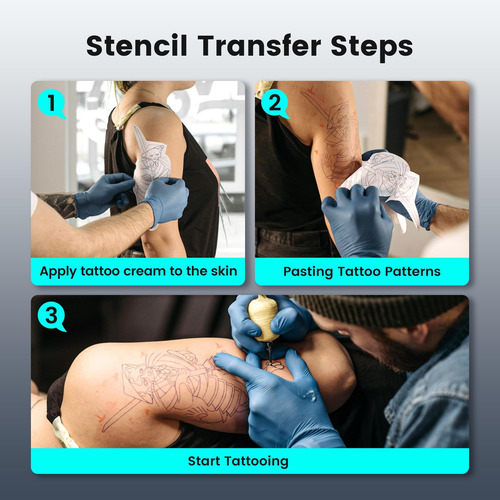 Impressora De Estêncil De Tatuagem Bluetooth, Térmica Sem