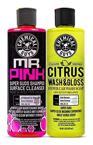 Chemical Guys Citrus Wash & Gloss Y Mr. Pink Foaming Car Was
