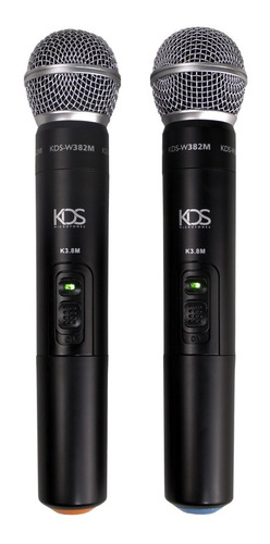 Microfone Sem Fio Duplo Kadosh Kds W382m