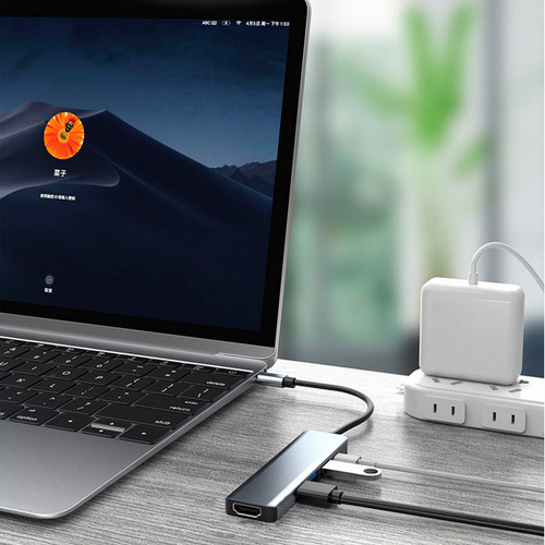Hub USB tipo C HDMI para Apple Macbook Air Pro M1 iPad Dock