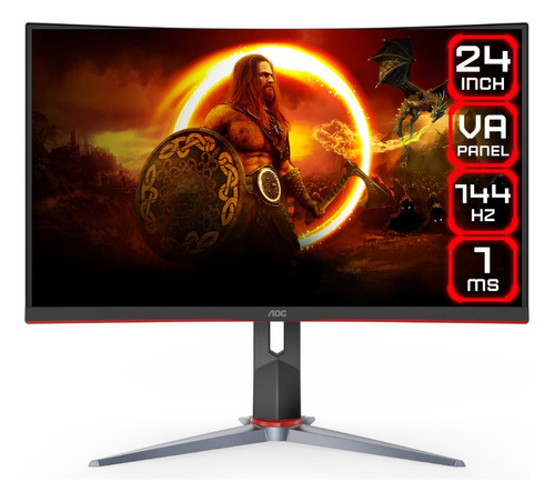 Monitor Aoc C24g2 Curvo Gaming 24 - 165hz - 1ms