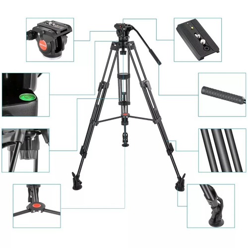 Imagen 3 de 3 de Tripode Neewer Para Camaras De 64 Pulgadas Profesional.