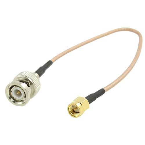 Chapado En Oro Bnc Macho A Sma Macho Conector Cable Coaxial 