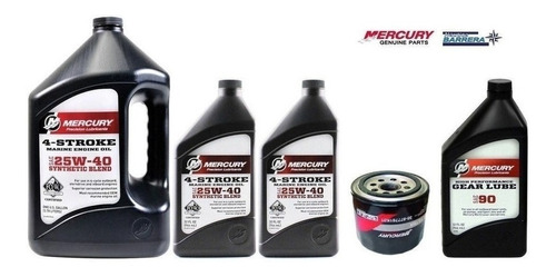 Kit De Servicio De Motor Mercury 75 90 115 Hp 4t Aceite Sint