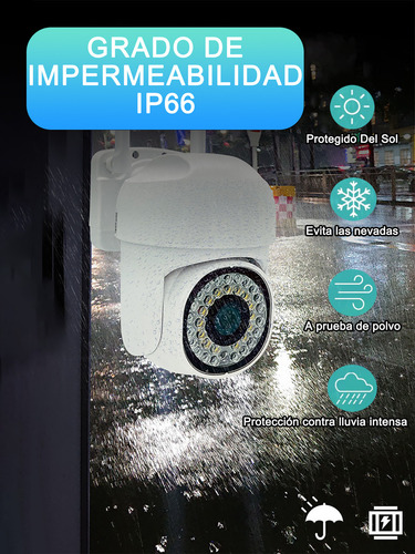 Foco Camara 360° Exterior/interior Power Adapter 360° Visión Blanco 6pz