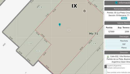 Imagen 3 de 3 de Lote De 2.600 M2, Calle 7 602 Y 603