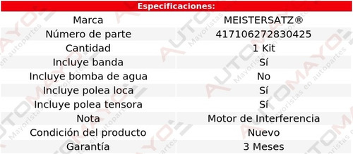 1- Kit Distribución Meistersatz Attitude L4 1.6l 06-12