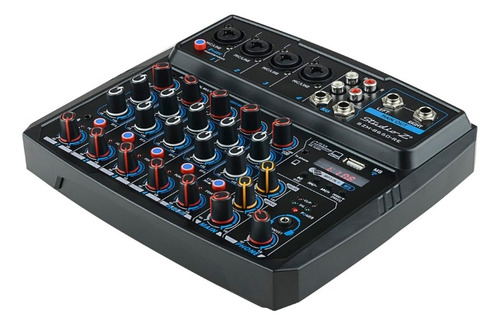 Consola Mixer Zebra Amplificada 6 Canales Usb Szm-b660 Re
