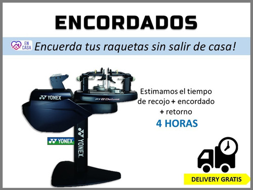 Encordados De Raqueta De Tenis Delivery Free Tiempo Record