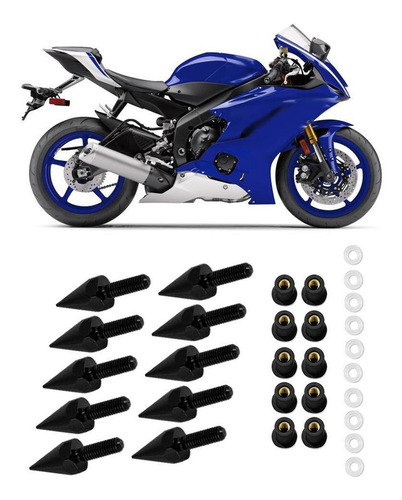 194 unidades color verde KKmoon Juego de tornillos para motocicleta