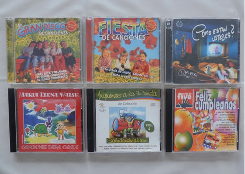 Oferta Lote De 7 Cds De Música Infantil Variada En Español