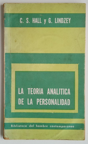La Teoría Analítica De La Personalidad Hall Lindzey Libro