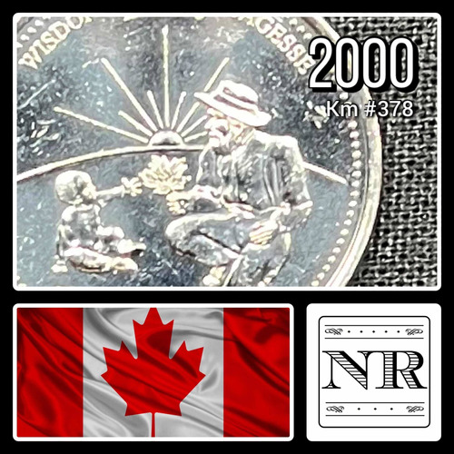 Canada - 25 Cents - Año 2000 - Km #378 - Sabiduria