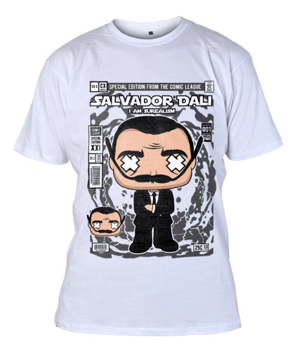 Remera Algodon Premium - 0421 Funkos 19 - Salvador Dalí