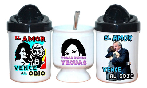 Mate + Yerbera + Azucarera - Cristina Kirchner