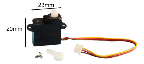 3 Piezas Rc Heclicopter Servo Set Accesorios Fácil De