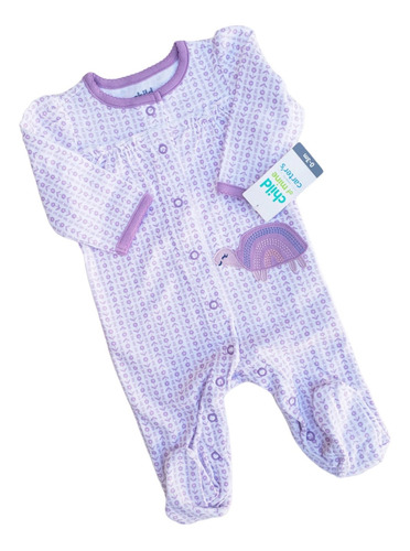 Pijama Nena Enterito Algodón By Carters Lila Tortuga 0 A 3 M