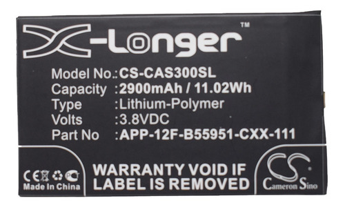 Bateria P/ Caterpillar Cat S30 2900mah Cameron Sino