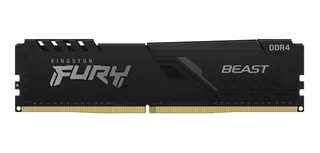 Memoria RAM Fury Beast DDR4 gamer color negro 32GB 1 Kingston KF432C16BB/32