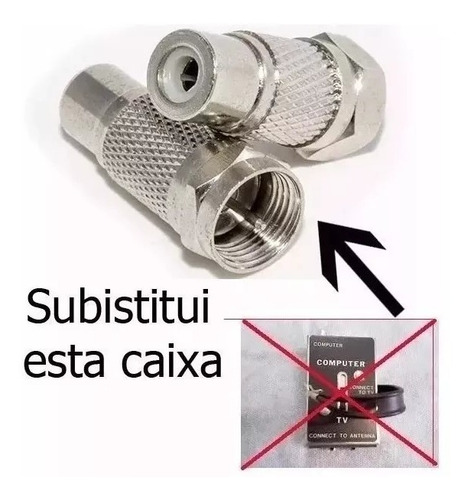 Imagem 2 de 3 de Conector Av/rca Para Rf Antena Games Atari Odyssey Nintendo