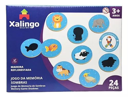 Brinquedo TDAH - Jogo Da Memória Sombras - 17365 - Xalingo - Real