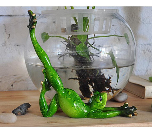 2 Peças Estatueta De Sapo 3d Escultura De Sapo Para