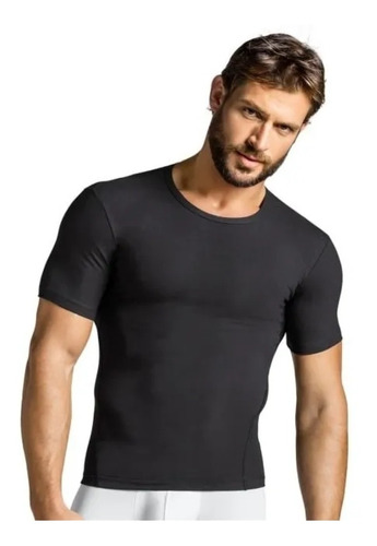 Polera Compresión Hombre Faja Camiseta Reductora Hombre