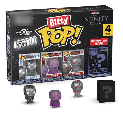 ¡Funko Bitty Pop! Marvel War Machine Vision Ultron + Surprise