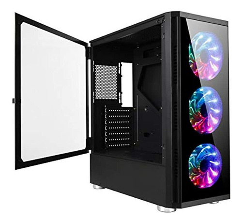 Golden Field Z20 Computer Case With 3 Rgb Fans Mid Tower Gam