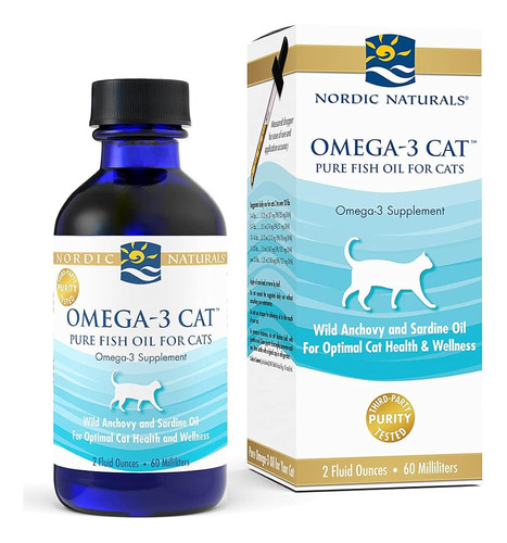 Omega-3 Para Gatos, Sin Sabor, 2 Onzas