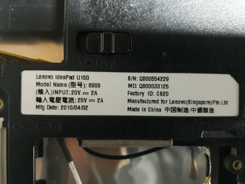 Board Portatil Lenovo Ideapad U150