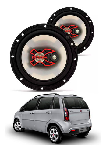 02 Par Alto Falantes Portas Dianteiras + Traseiras Idea