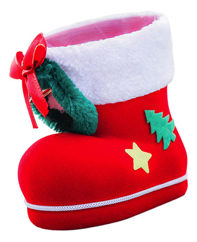 Bota De Dulces De Navidad Bolsa De Golosinas 14cmx14cmx8cm