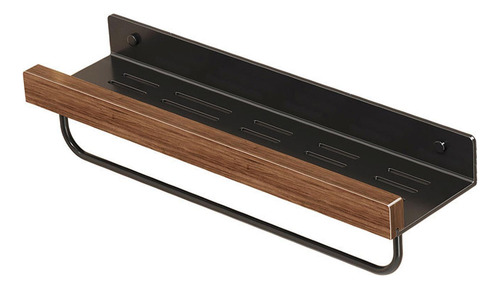 Toallero Moderno De Pared Con Estante De Almacenamiento 40cm