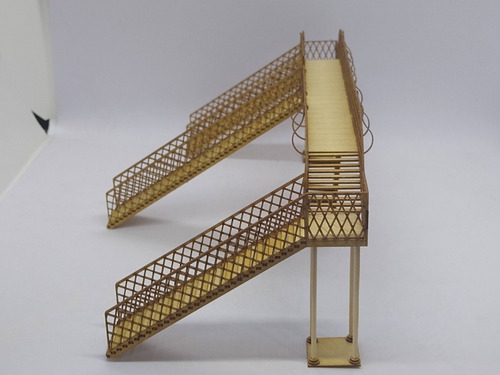 Imagen 4 de 10 de Nico Puente Peatonal 3 Escaleras Kit Fibrofacil H0(mnt 120)