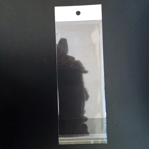 1000 Saquinho Plástico Transparente 6x12 Com Furo Abaadesiva