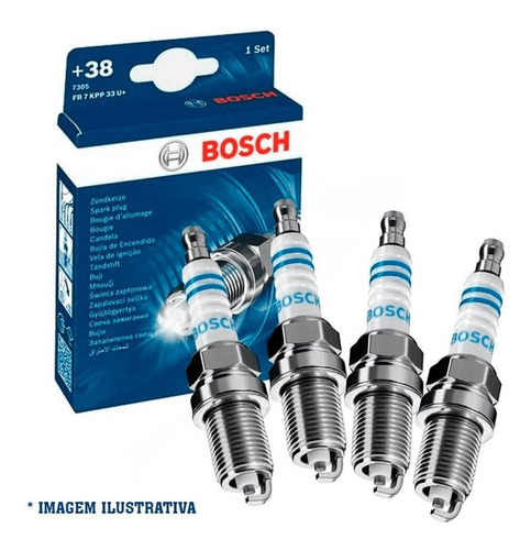 Vela De Ignição Bosch Volkswagem Vw Gol 1.0 1.8 Flex Fox 1.0 Parati Saveiro 1.8 Flex Kombi 1.4 Zfr7rg